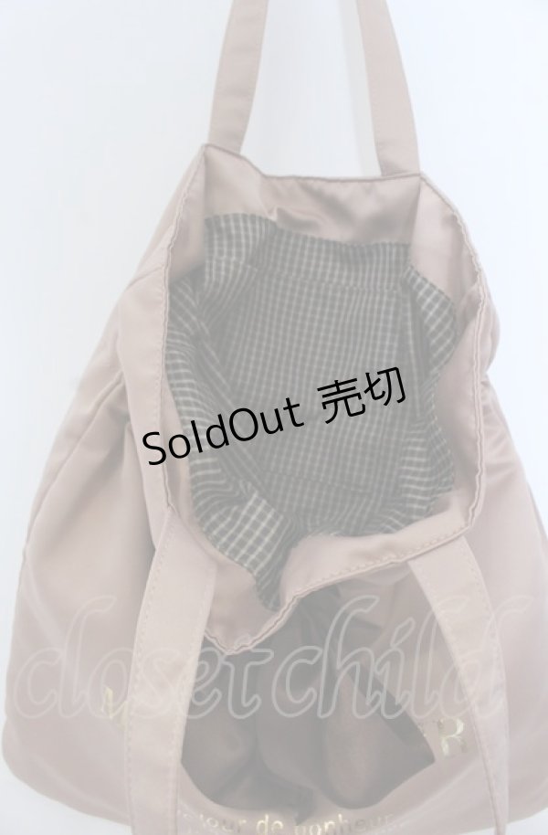画像2: 【SALE】Maison de FLEUR / リボントートバッグ  ライトブラウン O-25-04-27-015-LO-BG-IG-ZTK021 (2)