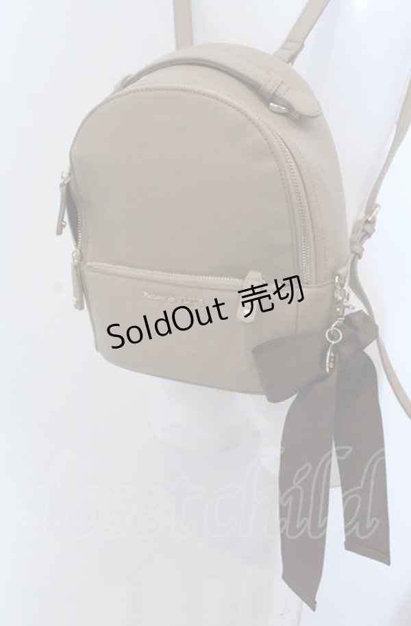 画像1: Maison de FLEUR / リボンMリュック  ベージュ O-25-04-27-017-LO-BG-IG-ZT-K021 (1)