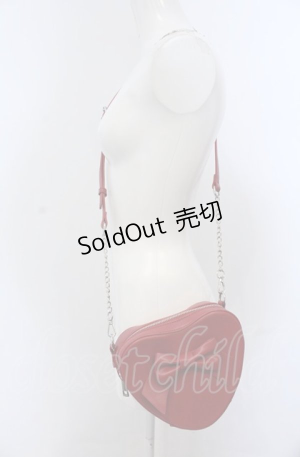 画像2: 【SALE】DearMyLove / ミニハートショルダーバッグ  アカ O-25-04-27-018-EL-BG-IG-ZT-K021 (2)