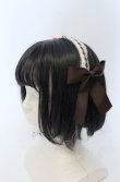 画像1: Amavel / サイドリボンレースカチューシャ  ブラウン×アイボリー O-25-04-27-027-CA-AC-IG-OS (1)
