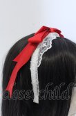 画像2: axes femme kawaii / レースリボンカチューシャ  アカ×シロ O-25-04-27-032-AX-AC-IG-OS (2)