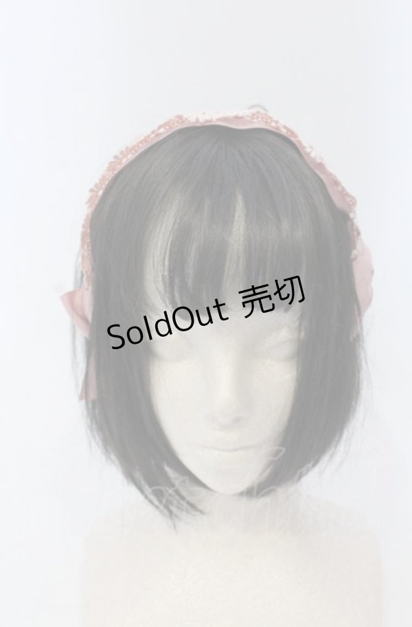 画像2: m petit by misako / AMレースカチューシャ  ピンク O-25-04-27-033-LO-AC-IG-OS (2)