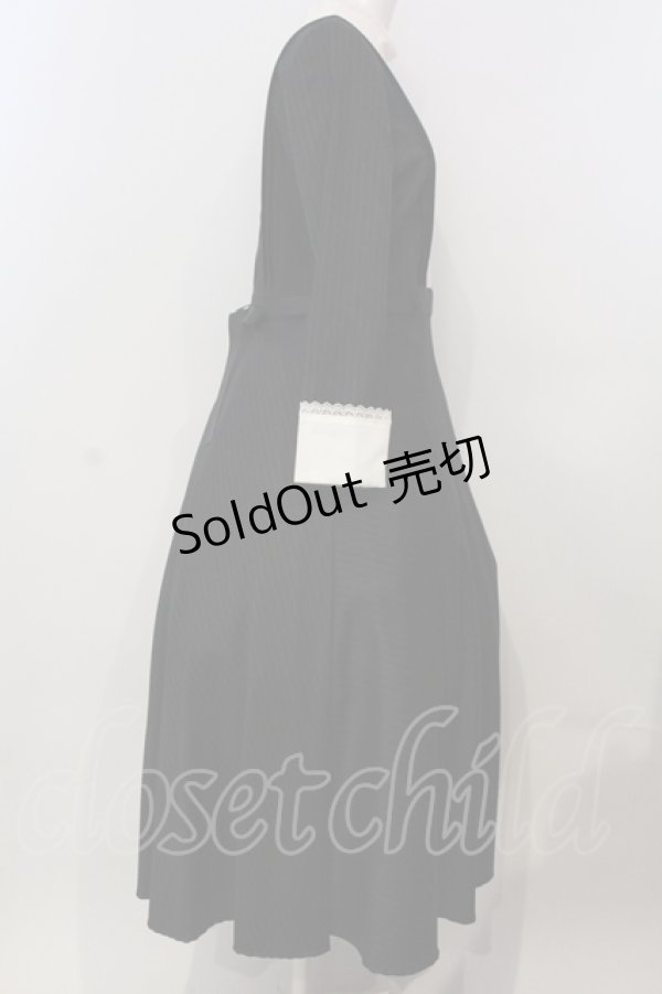 画像3: SERAPHIM / ヴィクトリアンワンピース（ロング丈）  クロ×オフシロ０ O-25-08-24-006-LO-OP-IG-ZY (3)