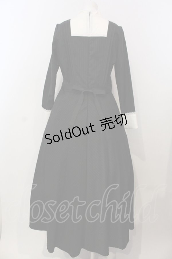 画像4: SERAPHIM / ヴィクトリアンワンピース（ロング丈）  クロ×オフシロ０ O-25-08-24-006-LO-OP-IG-ZY (4)