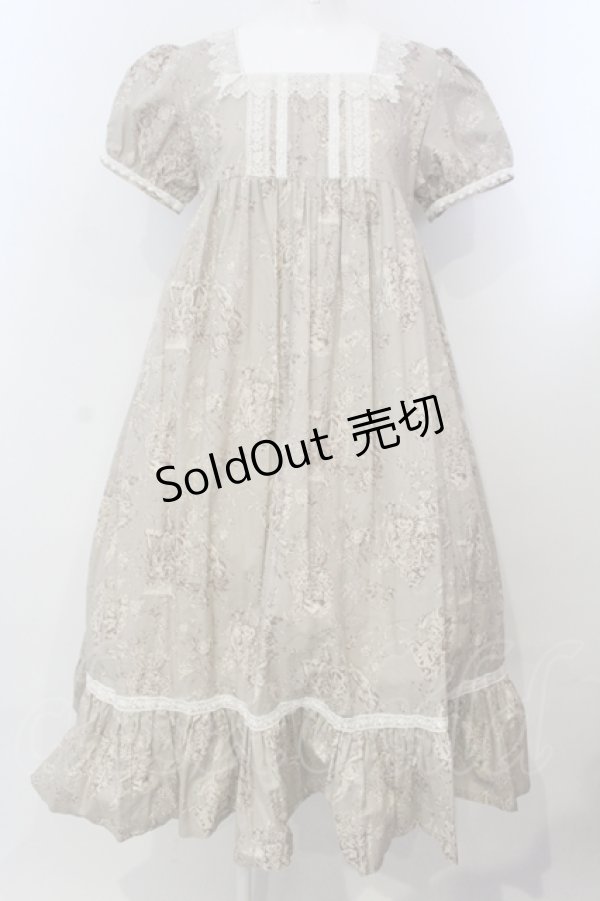 画像1: SERAPHIM / 天使のトワル・ド・ジュイワンピース  ベージュ O-25-04-28-046-LO-OP-IG-OS (1)