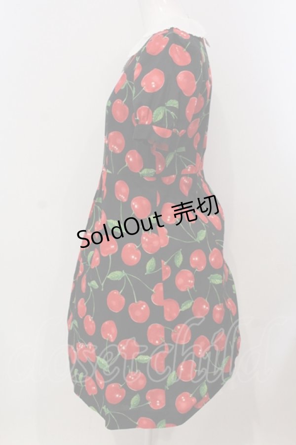 画像2: Jane Marple / Royal Cherryワンピース M クロ×アカ O-25-04-28-001-JM-OP-OW-OS (2)
