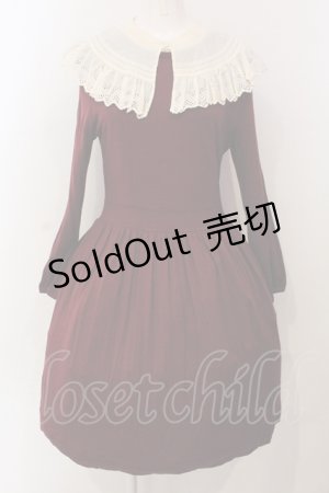 画像: Jane Marple / バンデーラ天竺のワンピース M ワイン O-25-04-28-065-JM-OP-IG-OS
