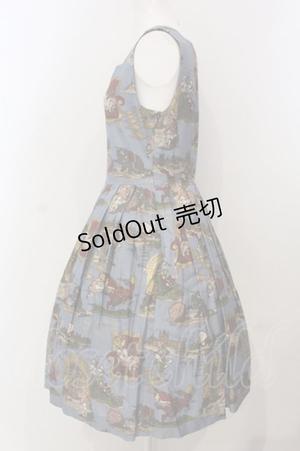 画像3: Jane Marple / Glass Aliceのスクエアドレス M ブルー O-25-04-28-066-JM-OP-IG-OS (3)