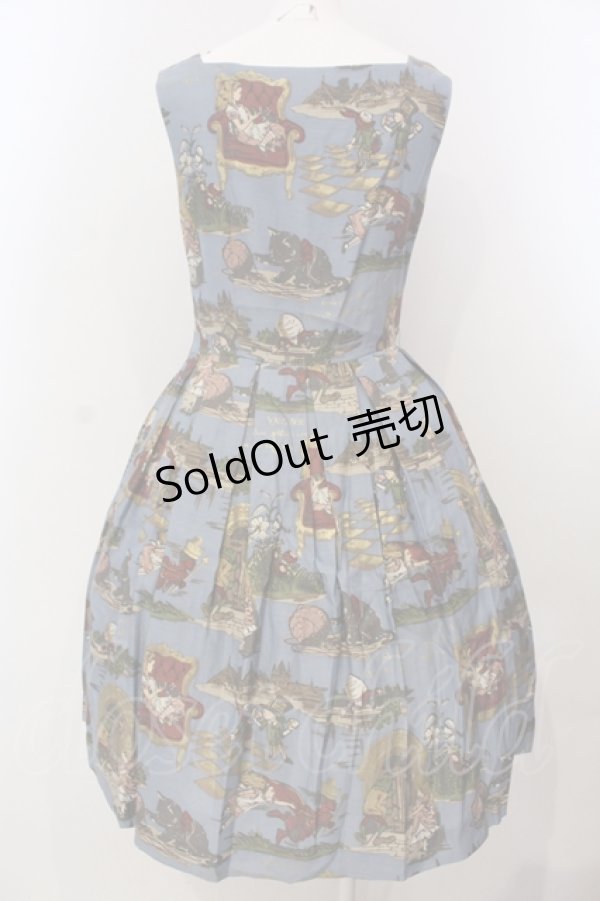 画像4: Jane Marple / Glass Aliceのスクエアドレス M ブルー O-25-04-28-066-JM-OP-IG-OS (4)