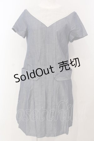 画像: Jane Marple / 三角ヨークワンピース M アオ O-25-04-28-067-JM-OP-OW-OS