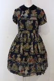 画像1: Jane Marple / アリスプリントのワンピース M ネイビー O-25-04-28-068-JM-OP-OW-OS (1)