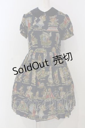 画像: Jane Marple / アリスプリントのワンピース M ネイビー O-25-04-28-068-JM-OP-OW-ZT464