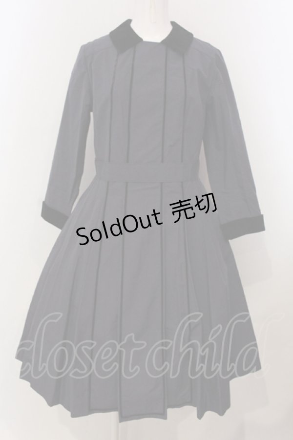 画像1: Jane Marple / ピンチェックのシスタードレス M ネイビー系 O-25-04-28-071-JM-OP-OW-ZT465 (1)