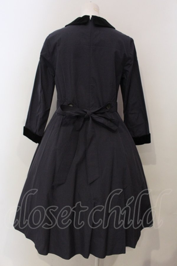 画像4: Jane Marple / ピンチェックのシスタードレス M ネイビー系 O-25-04-28-071-JM-OP-OW-OS (4)
