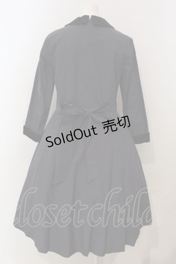 画像4: Jane Marple / ピンチェックのシスタードレス M ネイビー系 O-25-04-28-071-JM-OP-OW-ZT465 (4)