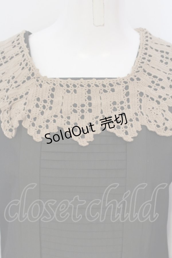 画像2: Jane Marple / レースヨークワンピース M チャコール O-25-04-28-074-JM-OP-OW-OS (2)