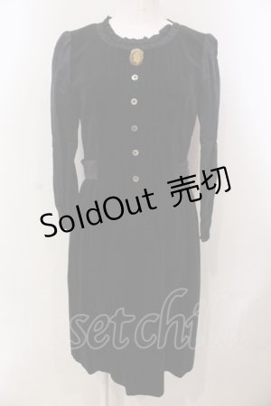画像: 【SALE】Jane Marple / ベルベットワンピース（2008） M クロ O-25-04-28-077-JM-OP-IG-ZT465