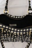 画像4: Emily Temple cute / ギンガムリボン型Bag  クロ×アイボリー系 O-25-04-28-078-ET-BG-OW-OS (4)