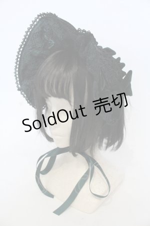 画像: axes femme kawaii / ベルベットドールハーフボンネット  グリーン O-25-04-28-079-AX-AC-OW-OS