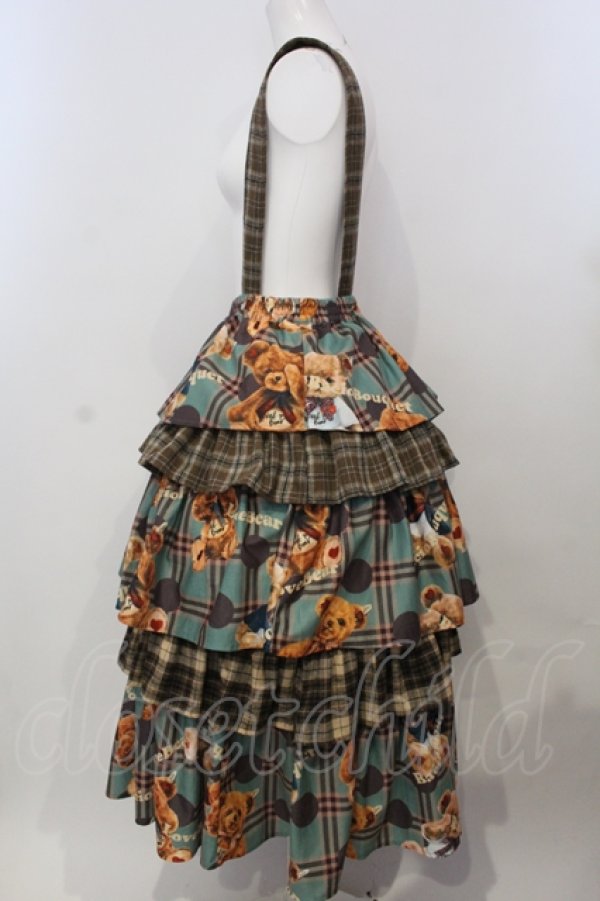 画像3: BacioBouquet / Love Bearスカート L グリーン O-25-04-28-012-LO-SK-OW-OS (3)