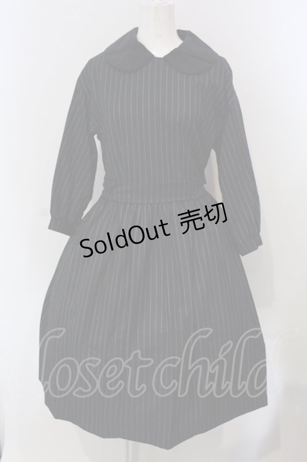 画像1: Jane Marple /シャンブレークロスのワンピース　M　ネイビー　O-25-04-29-001-JM-OP-IG-ZT467 (1)