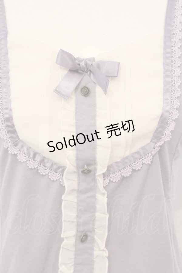 画像2: axes femme / 花柄切替プルオーバー  ラベンダー O-25-04-29-025-AX-TO-IG-OS (2)