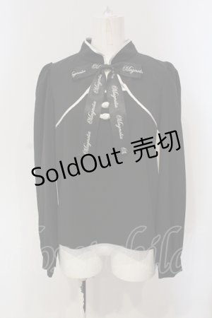 画像: Ank Rouge / チャイナブラウス M クロ O-25-04-29-034-CA-BL-YM-ZY