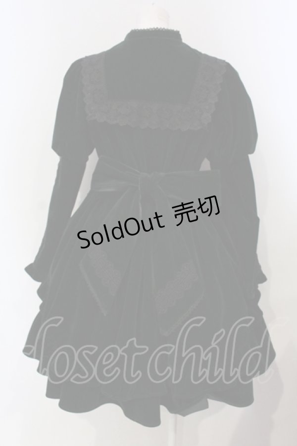 画像4: axes femme kawaii / ベルベットドールワンピース M グリーン O-25-04-29-004-AX-OP-OW-OS (4)