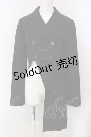 画像: BPN / アシメトリー燕尾ジャケット M ブラック O-25-04-29-043-GO-JA-IG-OS