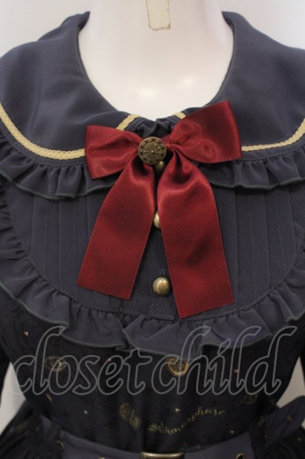 画像2: metamorphose / Tick clock 〜時を刻む歯車〜ワンピース  ネイビー O-25-04-29-005-ME-OP-IG-OS (2)