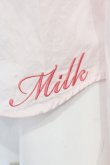 画像2: MILK / 丸襟ロゴ刺繍ブラウス  ピンク O-25-04-29-050-ML-BL-IG-OS (2)