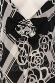 画像2: INGEBORG / カメリアチェックジャンパースカート  クロ×シロ O-25-04-29-053-LO-OP-IG-OS (2)