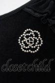画像2: INGEBORG / カメリア刺繍ベロアワンピース 9 クロ O-25-04-29-061-LO-OP-IG-OS (2)