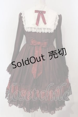 画像: Angelic Pretty / イノセントLadyワンピース  ワイン O-25-04-29-006-AP-OP-IG-OS