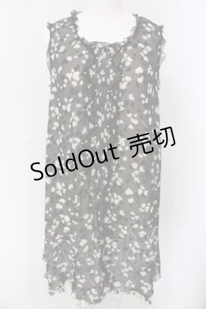 画像: INGEBORG / レオパードシフォンワンピース 9 クロ×シロ O-25-04-29-069-LO-OP-IG-ZI