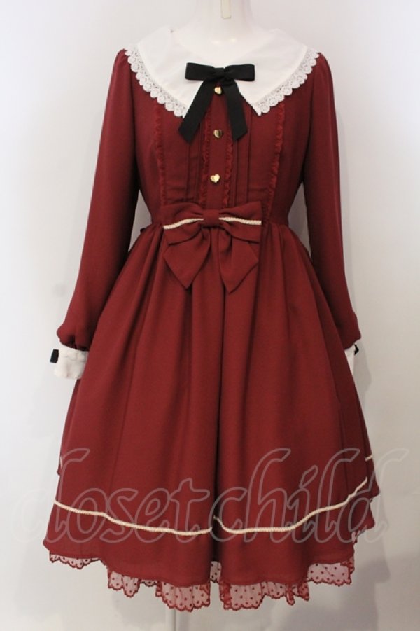 画像1: Angelic Pretty / Raffineワンピース  ワイン O-25-04-29-007-AP-OP-IG-OS (1)