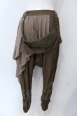 画像4: Ozz Croce / イレギュラーギャザーサルエルパンツ  カーキブラウン O-25-04-29-081-OO-PA-IG-OS (4)