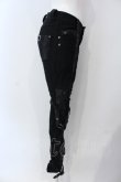 画像2: Ozz Croce / ベルテッドレースアップパンツ  ブラック O-25-04-29-083-OO-PA-IG-OS (2)