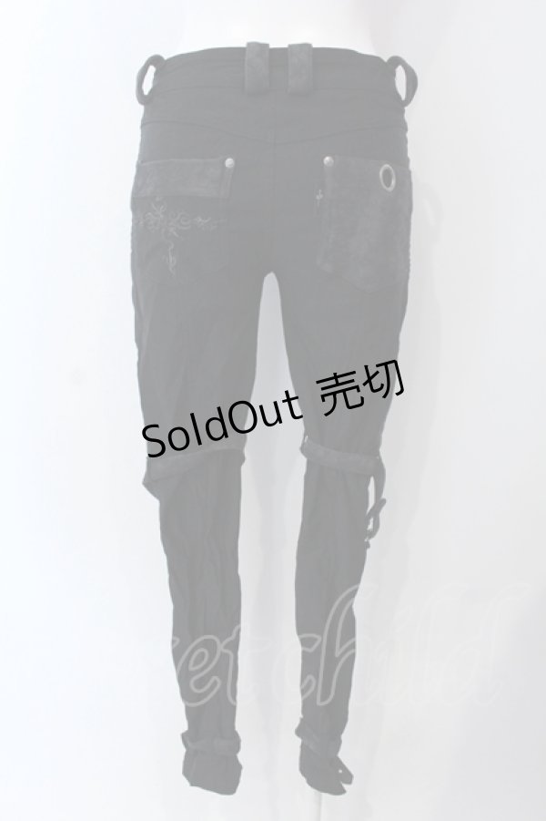 画像3: Ozz Croce / ベルテッドレースアップパンツ  ブラック O-25-04-29-083-OO-PA-IG-OS (3)