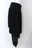 画像2: ALGONQUINS / バイカラーイレギュラーカットパンツ  ブラック×グレー系 O-25-04-29-085-AL-PA-IG-OS (2)