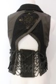 画像4: Ozz Croce / バックレースアップベスト  カーキグリーン O-25-04-29-094-OO-TO-IG-OS (4)