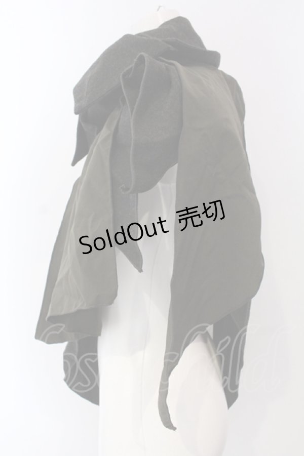 画像3: Ozz conte / イレギュラーケープカラー  グリーン系 O-25-04-29-095-OO-JA-IG-OS (3)
