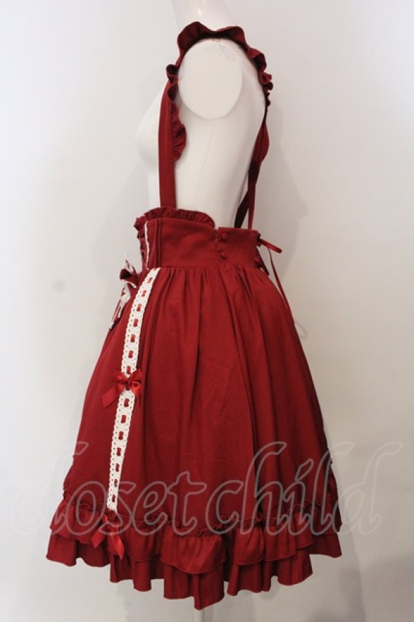 画像4: Amavel / Dreamy Ribbon Wrappingフリルスカート F アカ O-25-04-29-008-CA-SK-OW-OS (4)