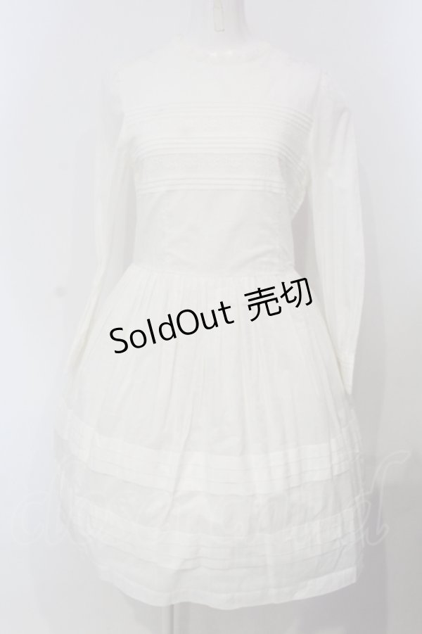 画像1: Jane Marple / タックワンピース m ホワイト O-25-04-29-003-JM-OP-IG-OS (1)