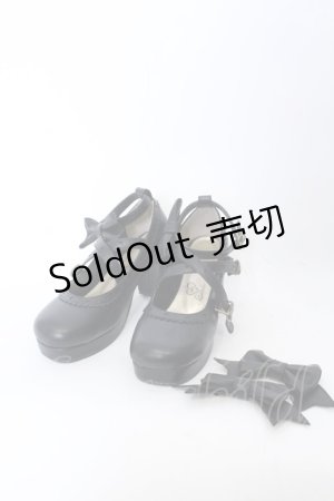 画像: metamorphose / クロスストラップヒールシューズ S クロ O-25-04-30-036-ME-SH-IG-ZT-K003