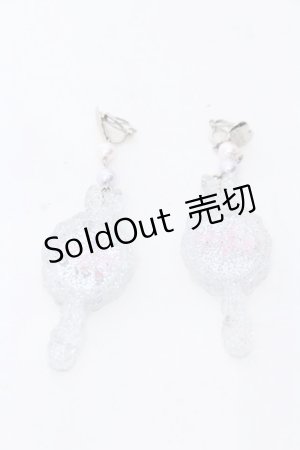 画像: 【SALE】Angelic Pretty / Bunny Mirrorイヤリング  クリア O-25-04-30-044-AP-AC-IG-ZT208-F002