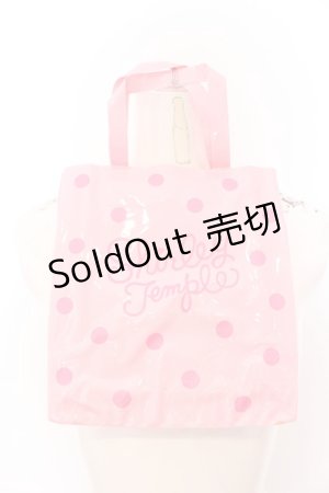 画像: Shirley Temple / ぬりえが飾れる水玉ビニールバッグ  ピンク O-25-04-30-006-ET-ZA-OW-OS