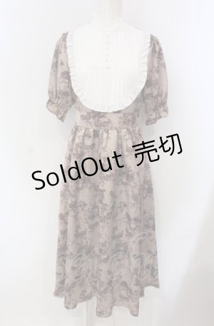 画像: m petit by misako / AM*トワルドジュイワンピース S ピンク×シロ O-25-04-30-1032-LO-OP-IG-ZS