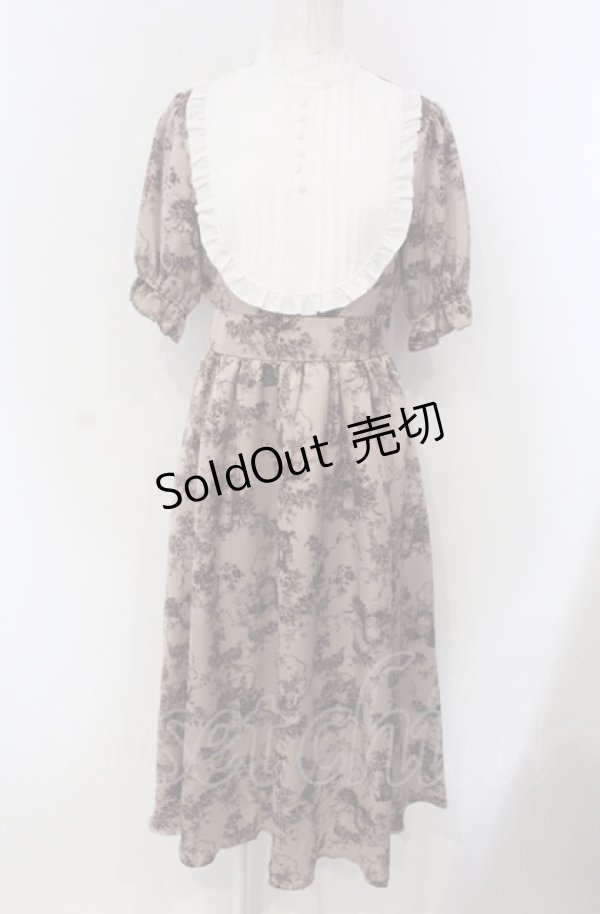 画像1: m petit by misako / AM*トワルドジュイワンピース S ピンク×シロ O-25-04-30-1032-LO-OP-IG-ZS (1)