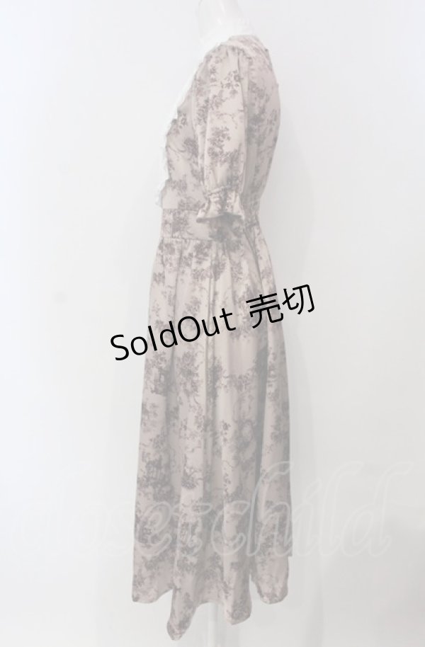 画像2: m petit by misako / AM*トワルドジュイワンピース S ピンク×シロ O-25-04-30-1032-LO-OP-IG-ZS (2)